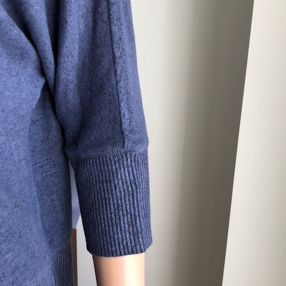 DOLMAN SLEEVE SWEATER IN WASHED  NAVY BLUE - Picture 4 of 7